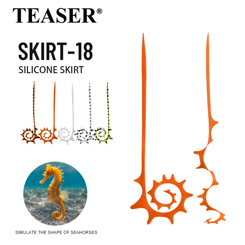 Fishing Lure Jig - TEASER 5pcs SKIRT-18 145mm Siliconen Rubber