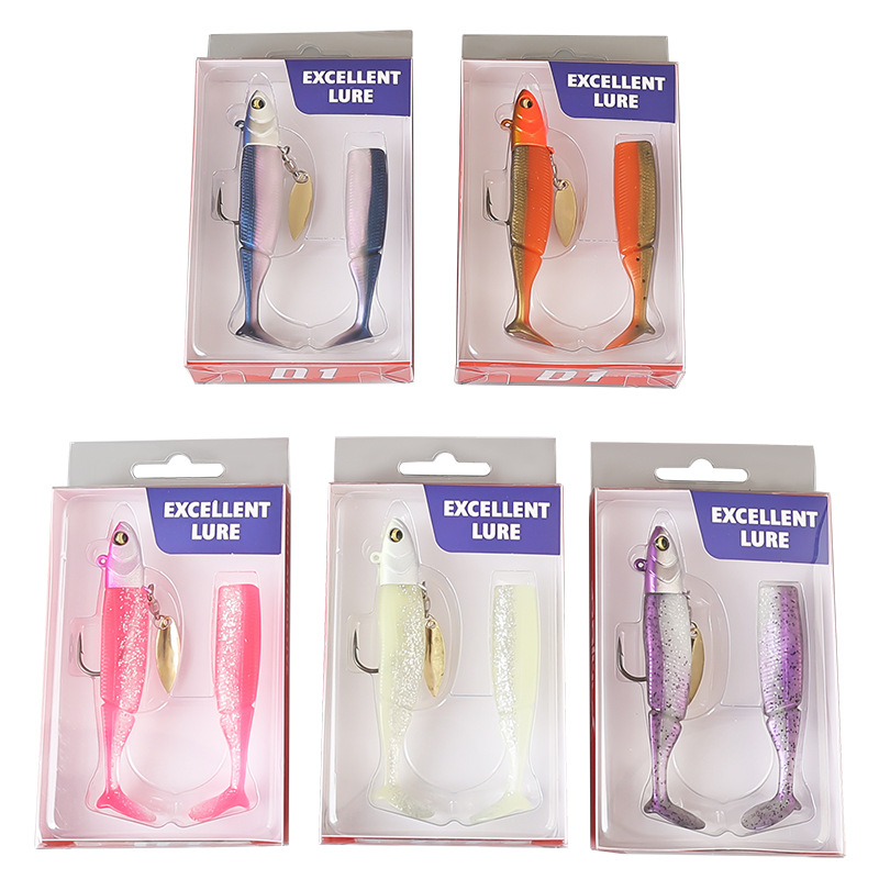 Fishing Lure Blade Bait - 1 Stuks Zachte Swimbait Vislokset met