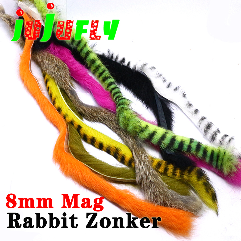 Fishing Lure Swimbait - 3strips/pack Vliegvisbindset Magnum Zonker Konijnstrips 8mm