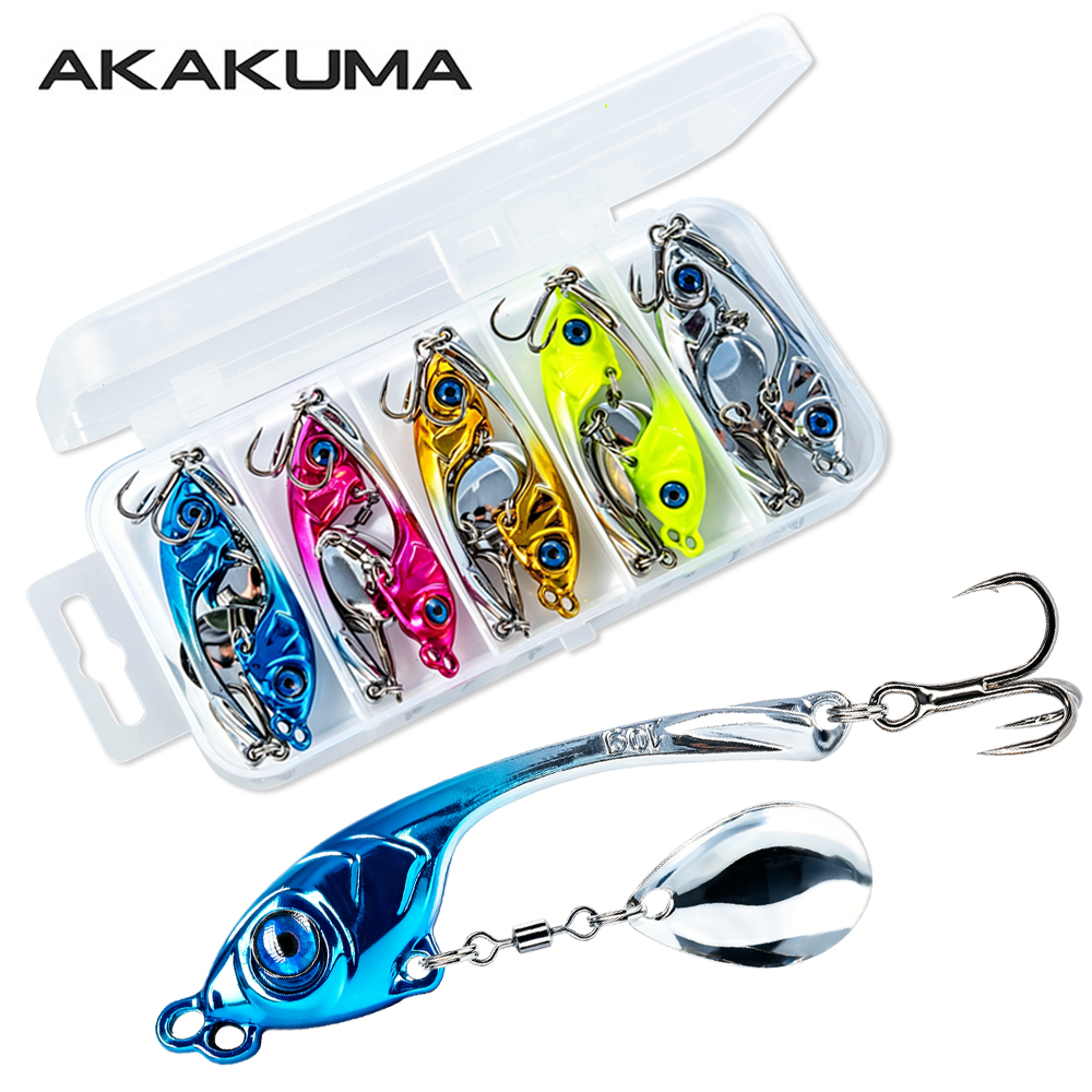 Fishing Lure Spinner - 10 Stuks/Doos Dubbele Gat Metalen VIB