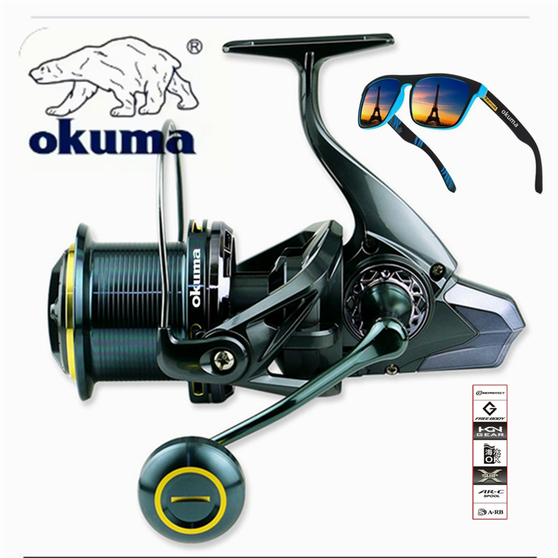 Abu Garcia Reel Max - OKUMA Visserijmolen 9000-14000 Metalen Lange Afstand