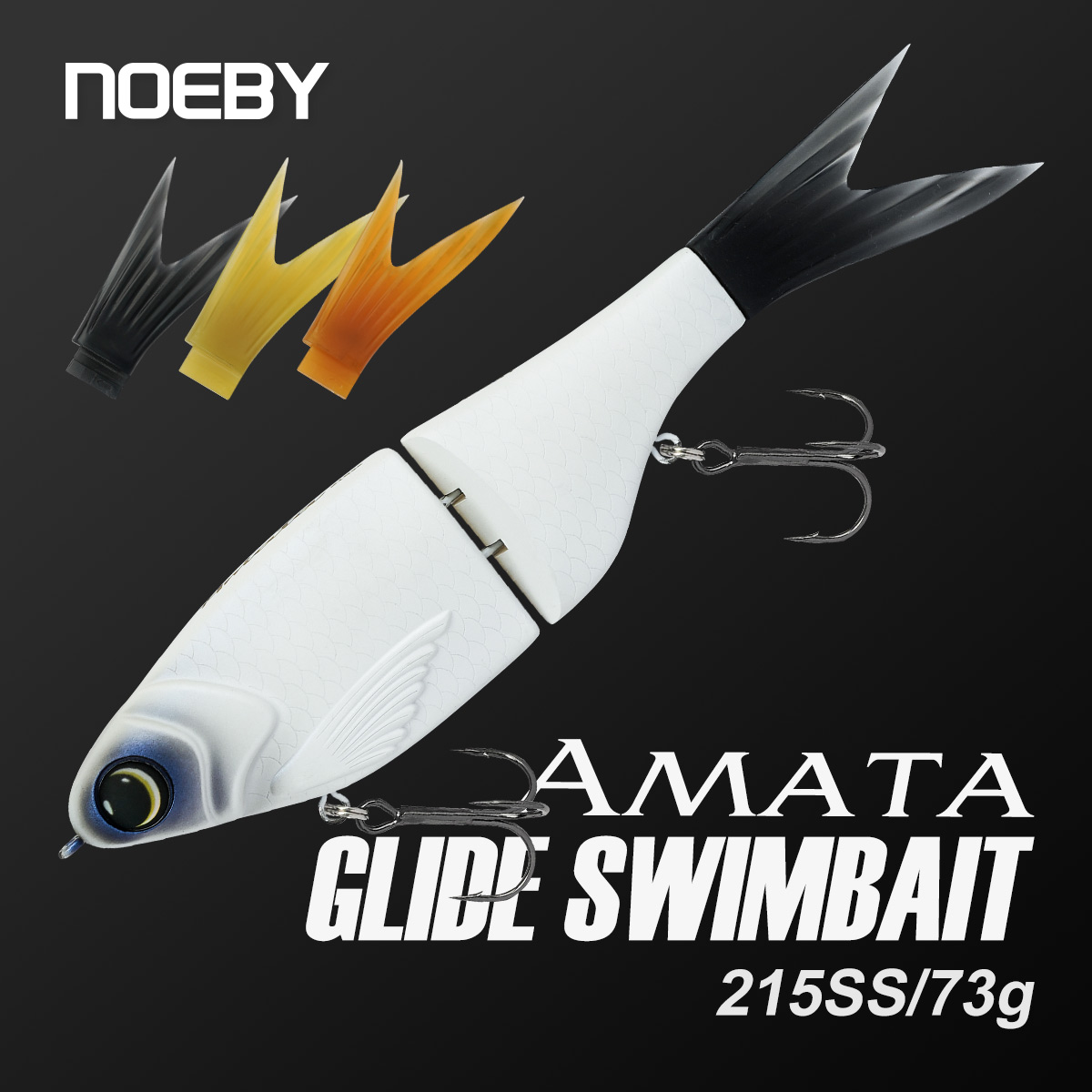 Fishing Lure Soft Plastic - Noeby 215mm 73gAmata Glide Swimbait Lokken