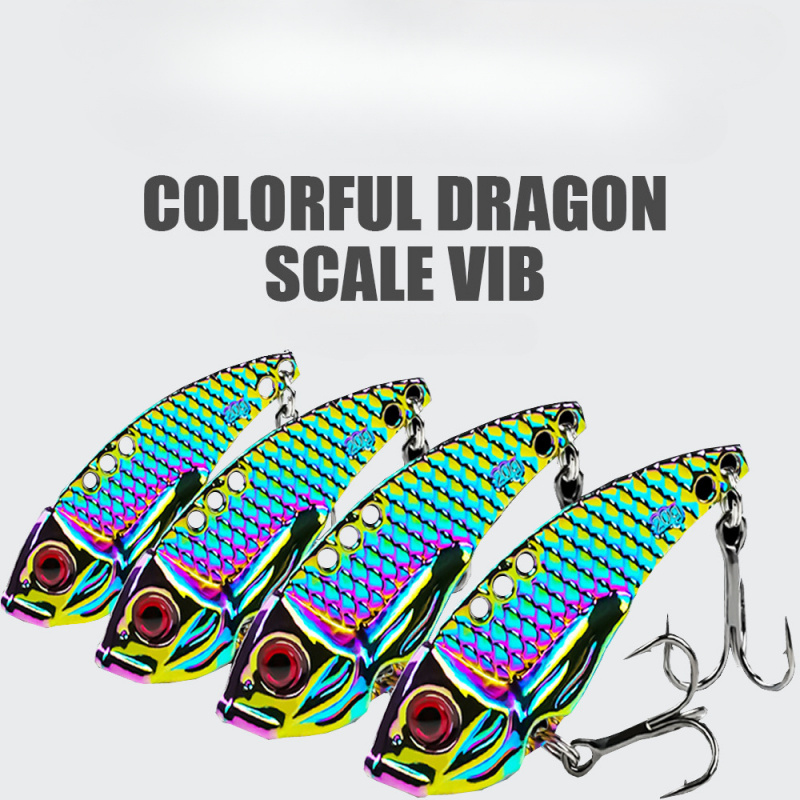 Fishing Lure Blade Bait - Dragon Tooth VIB Metal Blade Lokdozen,