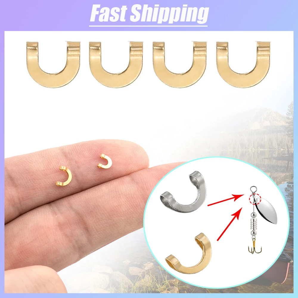 Fishing Lure Spinner - 100 stks Vissen U-vormige Vaste Clips