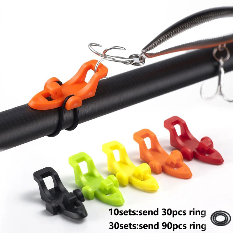 Fishing Lure Jig - 10-30 stuks Hengel Pole Hook Keeper