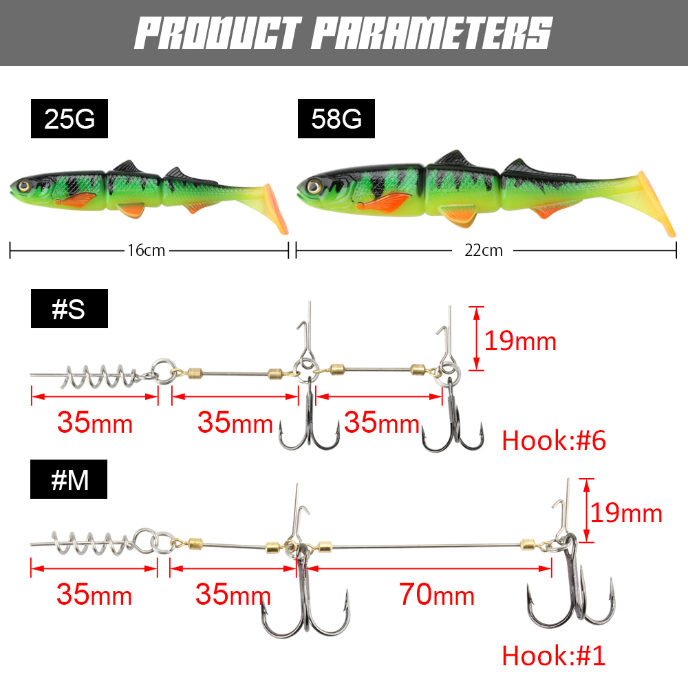 Spinpoler Pike Stinger Rig Hoo - Fishing Lure Swimbait recensie en prijs