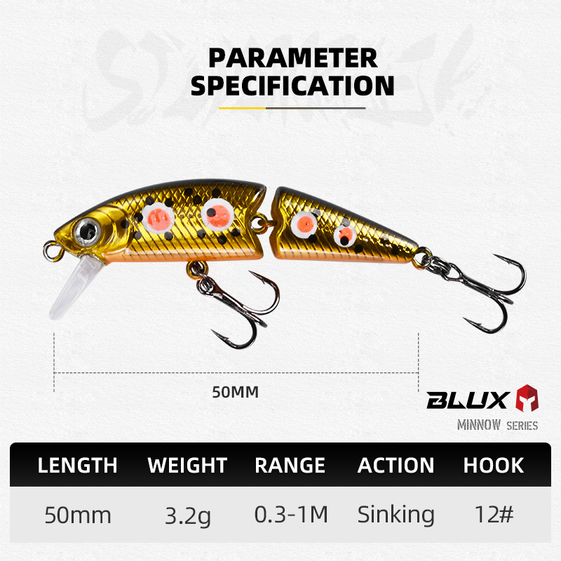BLUX DR. Minnow Joint 50S Swim - Fishing Lure Popper recensie en prijs