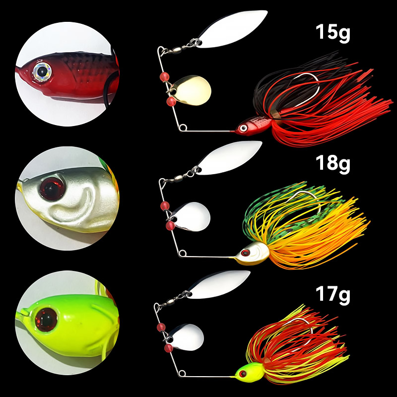 Bazooka 15g 18g Spinnerbait Vi - Fishing Lure Jerkbait recensie en prijs
