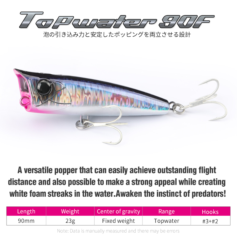 Tsurinoya 90Mm 23G Topwater Po - Fishing Lure Popper recensie en prijs