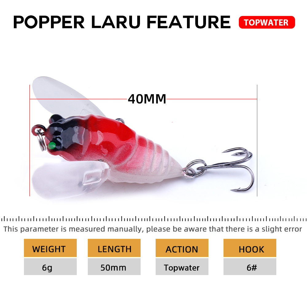 Agoie 6.5G 5Cm Topwater Popper - Fishing Lure Popper recensie en prijs