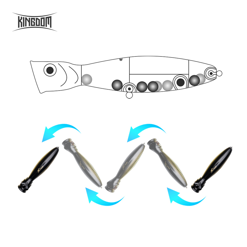 Koninkrijk Drijvende Popper Vi - Fishing Lure Popper recensie en prijs