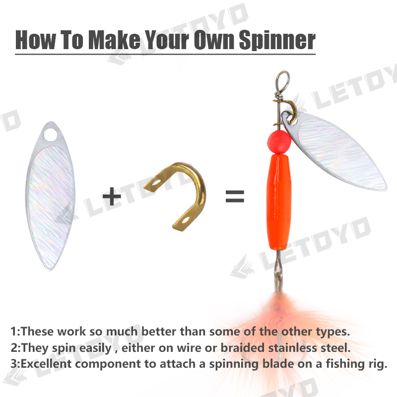 Letoyo 100Pcs Gevouwen Clevise - Fishing Lure Spinner recensie en prijs