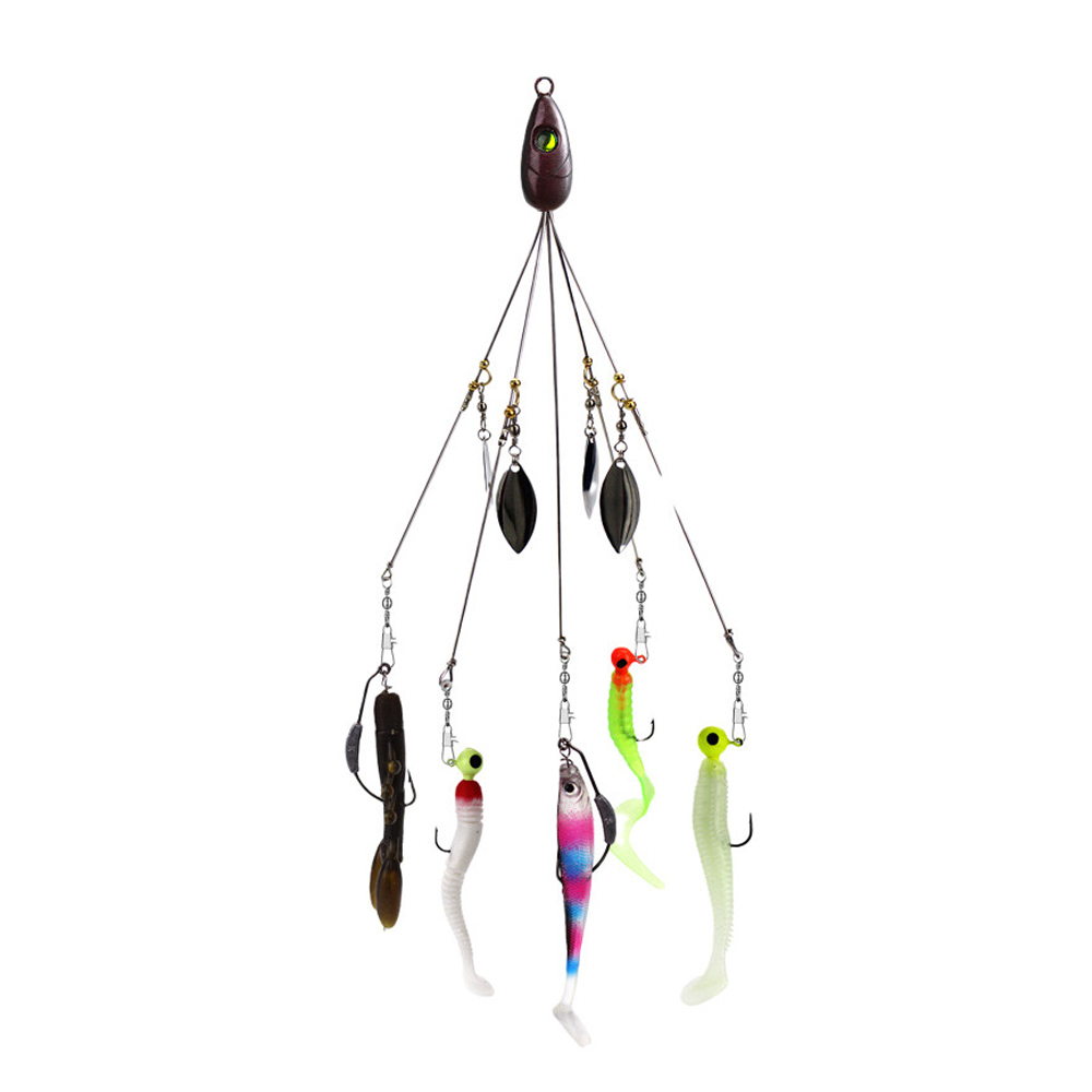 5-delige Alabama Umbrella Rig  - Fishing Lure Blade Bait recensie en prijs
