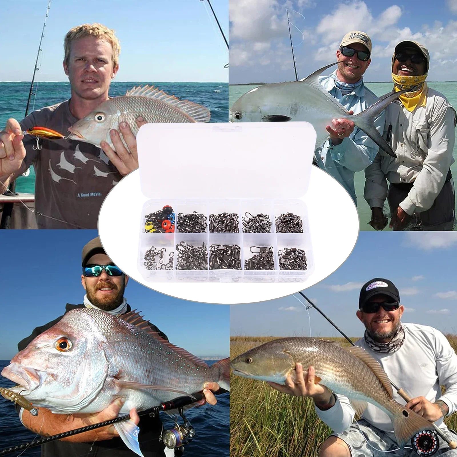 115 stks Vissen Swivel Connect - Fishing Lure Kit recensie en prijs