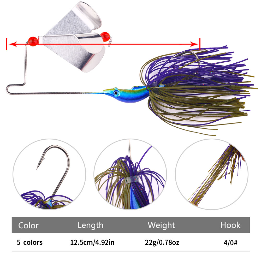 22g Buzzbait Vissen Lokken met - Fishing Lure Blade Bait recensie en prijs