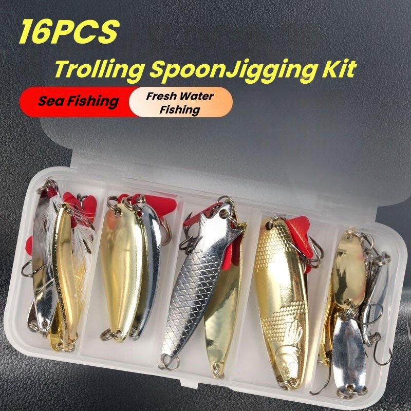 Vislokset 16-delige set trolle - Fishing Lure Spinnerbait recensie en prijs