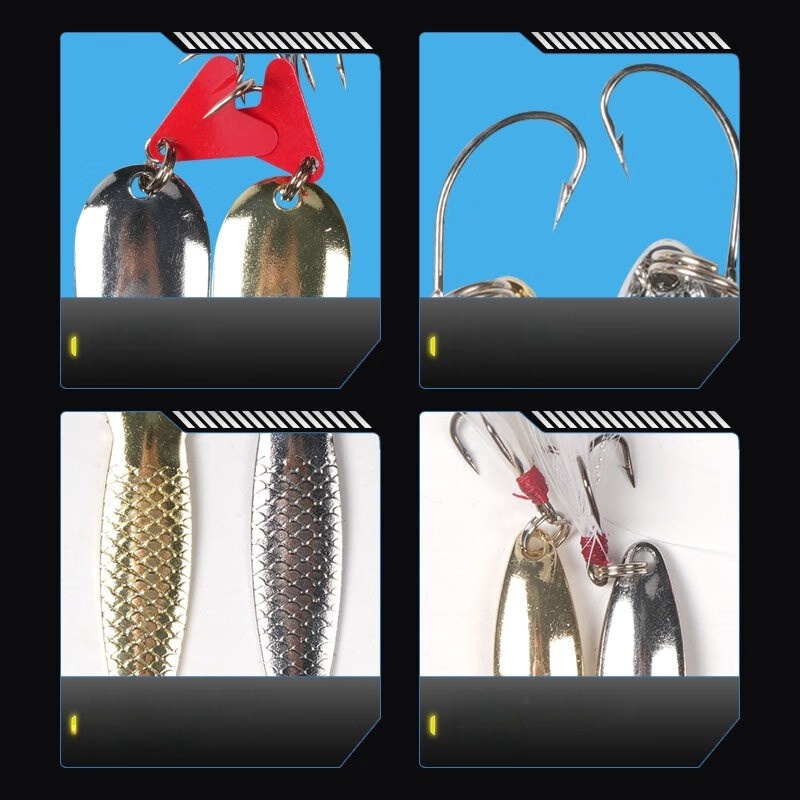 Vislokset 16-delige set trolle - Fishing Lure Spinnerbait recensie en prijs