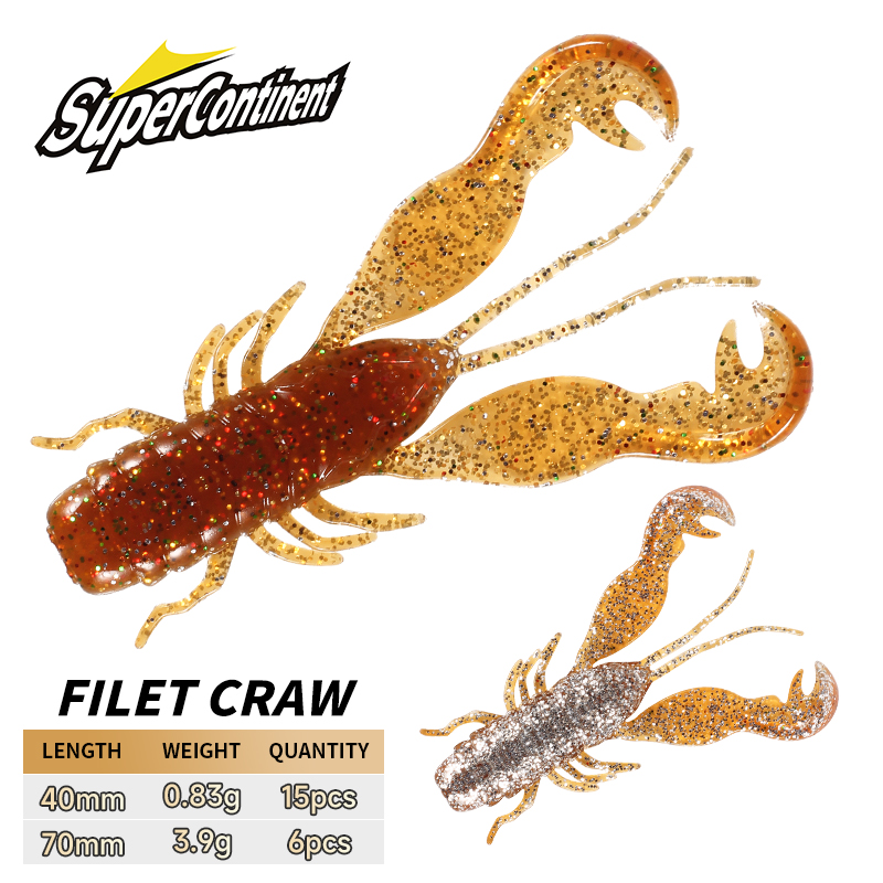 2023 Supercontinent Filet Craw - Fishing Lure Soft Plastic recensie en prijs